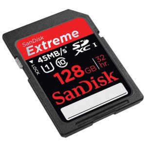 CARTE MEMOIRE SD SANDISK 128 Go EXTREME