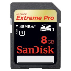 CARTE MEMOIRE SD SANDISK 8 Go EXTREME PRO