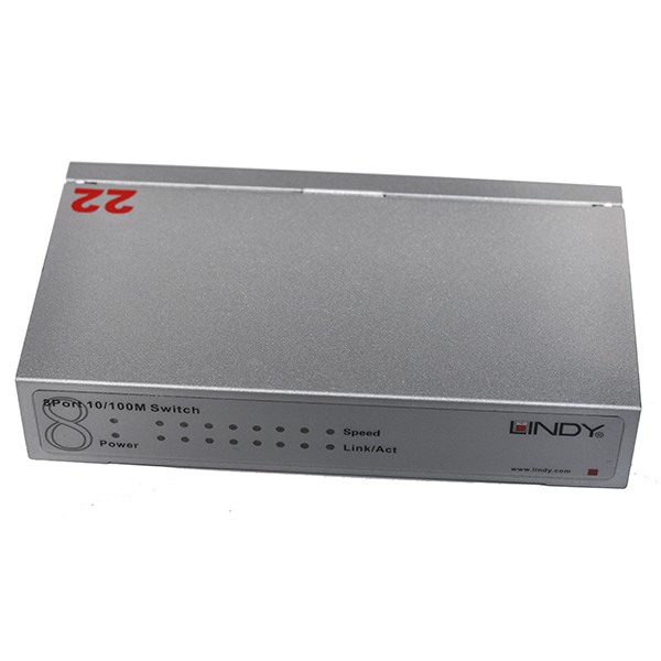 SWITCH 8X10/100 PREMIUM METAL LINDY 25043 SWITCH 8X10/100 PREMIUM METAL LINDY 25043